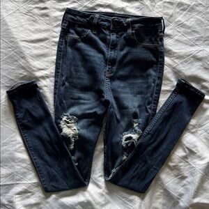 Hollister Dark Blue High-Rise Jeans Sz 1S